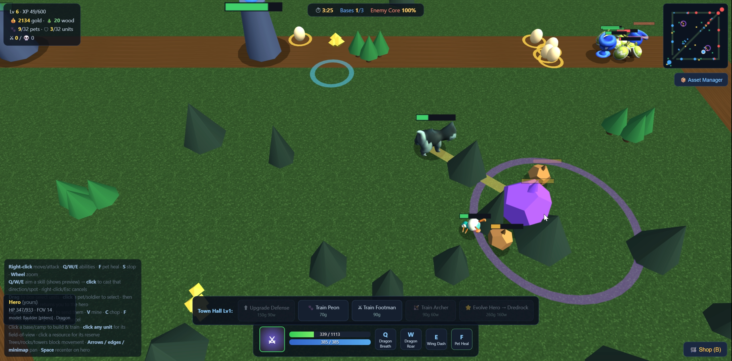 Base menu